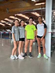 Juliette Olivan, Elisa Olivan, Carmen Gozalo y Mary Iheme