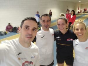 María Arévalo, Marina De Benito, Daniel Belmonte y José Luis Regidor